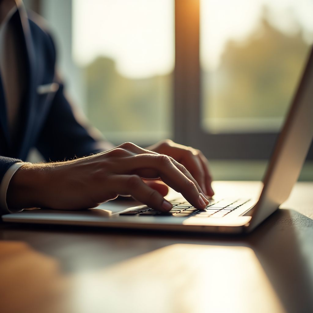 Yönetici masasında çalışıyor