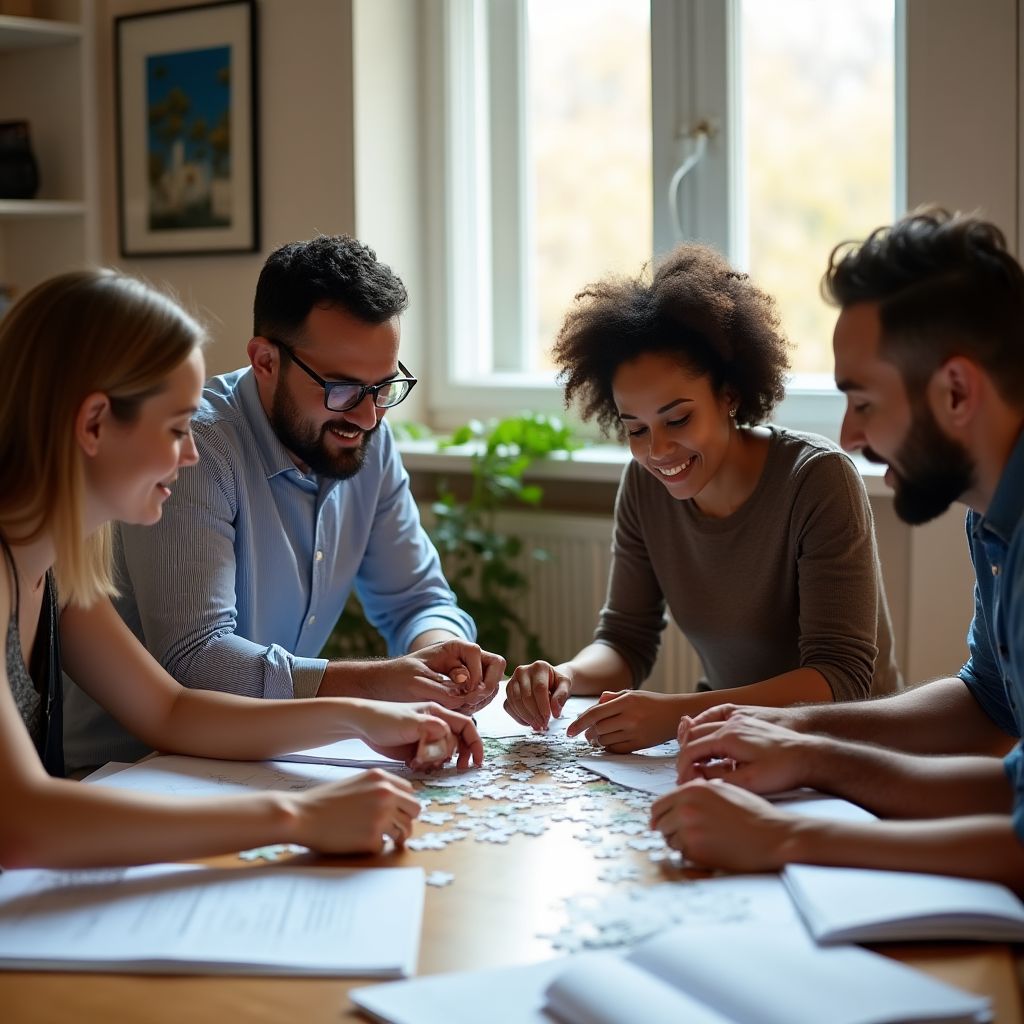 İşbirliği içinde çalışan bir takım